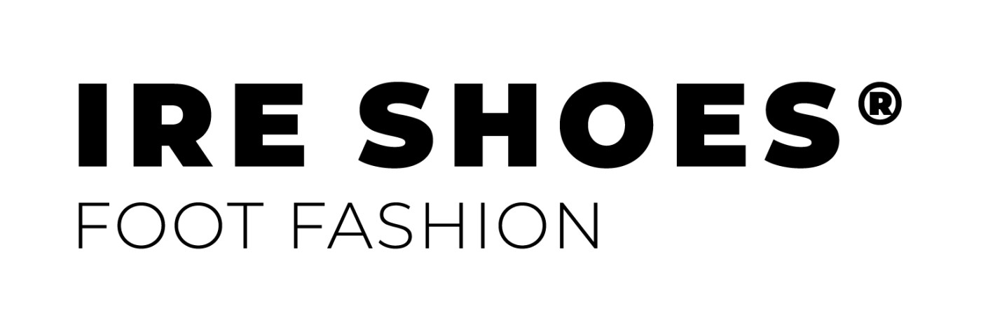 Czarne logo IRE SHOES Foot Fashion