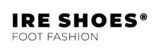 Czarne logo IRE SHOES z napisem Foot Fashion